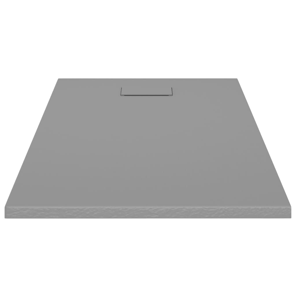 Plato de ducha SMC gris 120x70 cm vidaXL