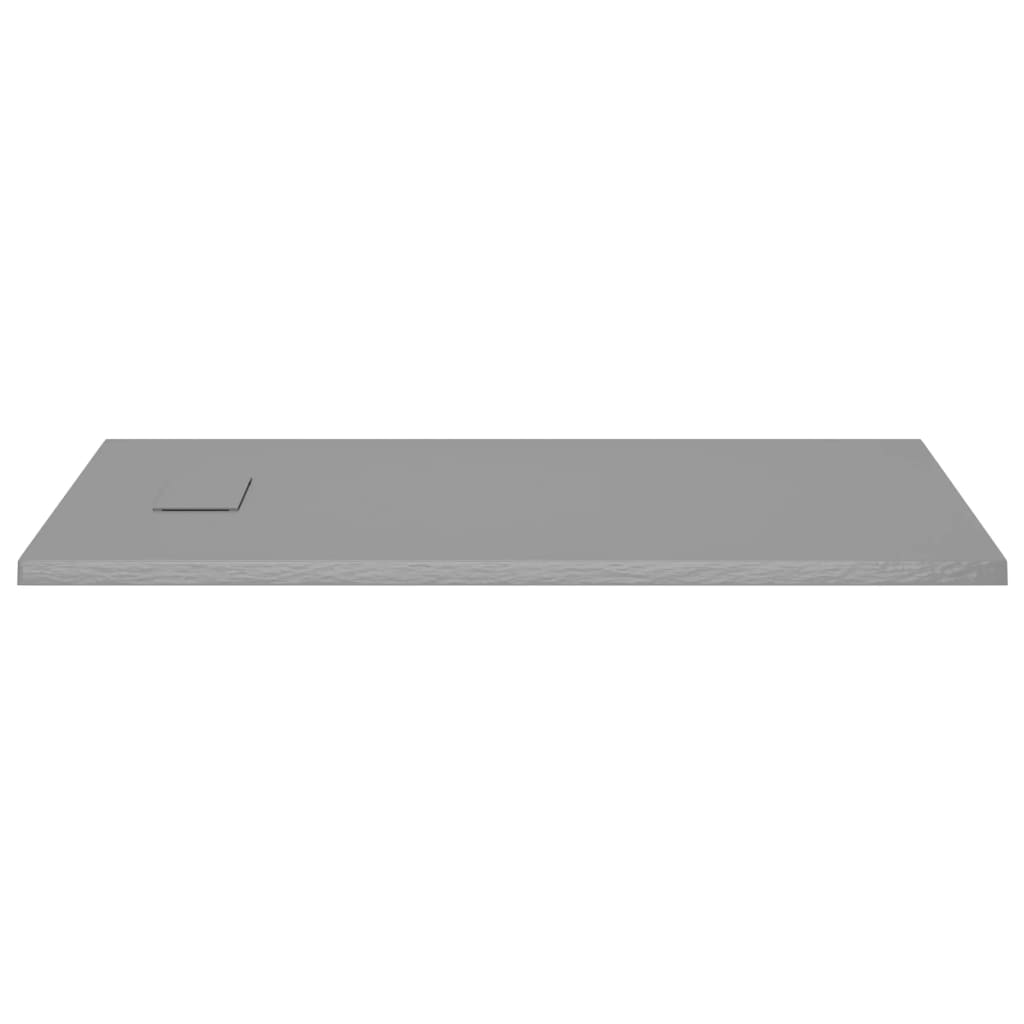 Plato de ducha SMC gris 120x70 cm vidaXL