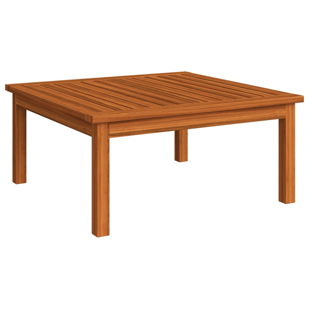 Vetonek Mesita de jardín de madera maciza de acacia 63x63x30 cm