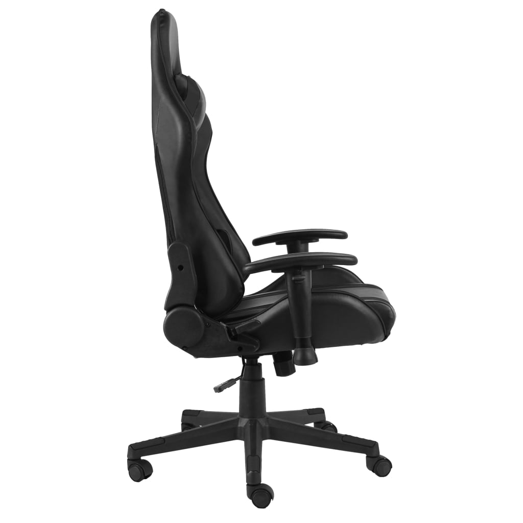 Silla gaming giratoria PVC negro vidaXL