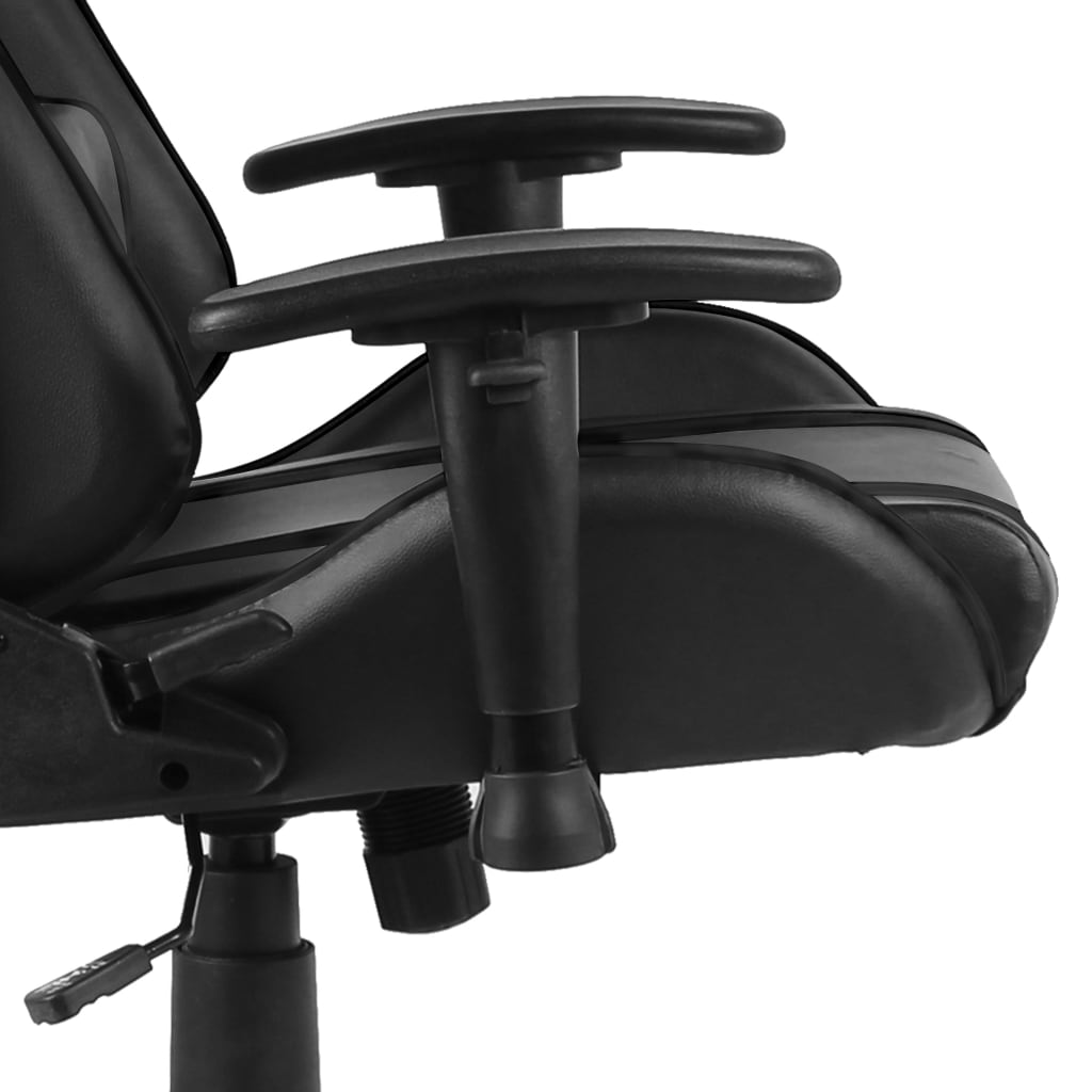 Silla gaming giratoria PVC negro vidaXL