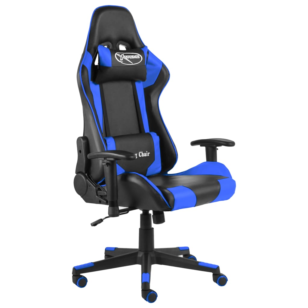 Vetonek Silla gaming giratoria PVC azul