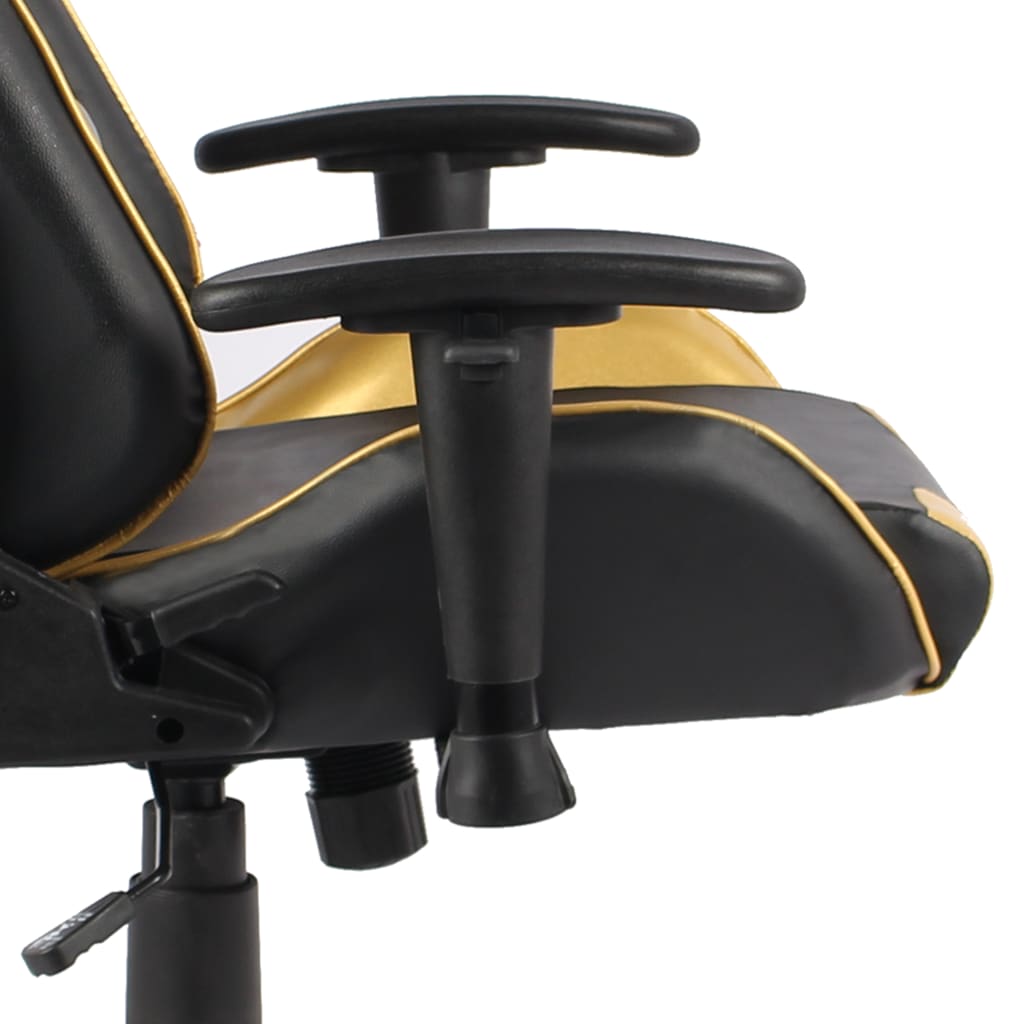 Silla gaming giratoria PVC dorado - Vetonek