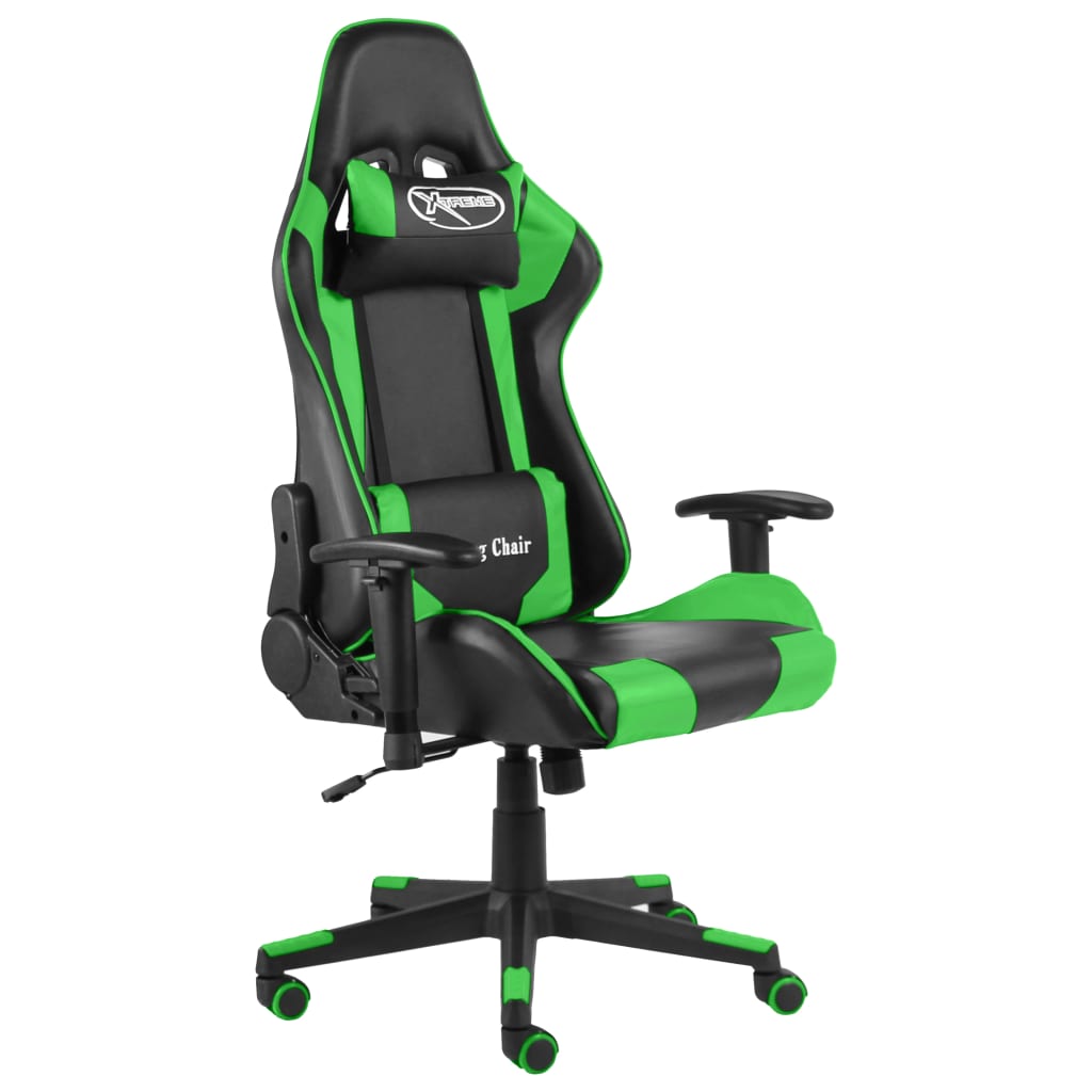 Vetonek Silla gaming giratoria PVC verde