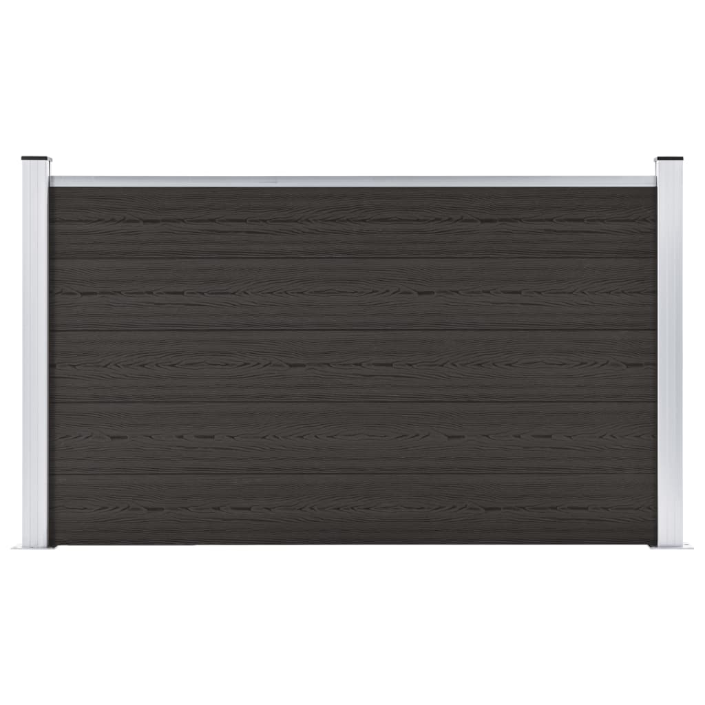 Vetonek Panel de valla WPC negro 180x105 cm