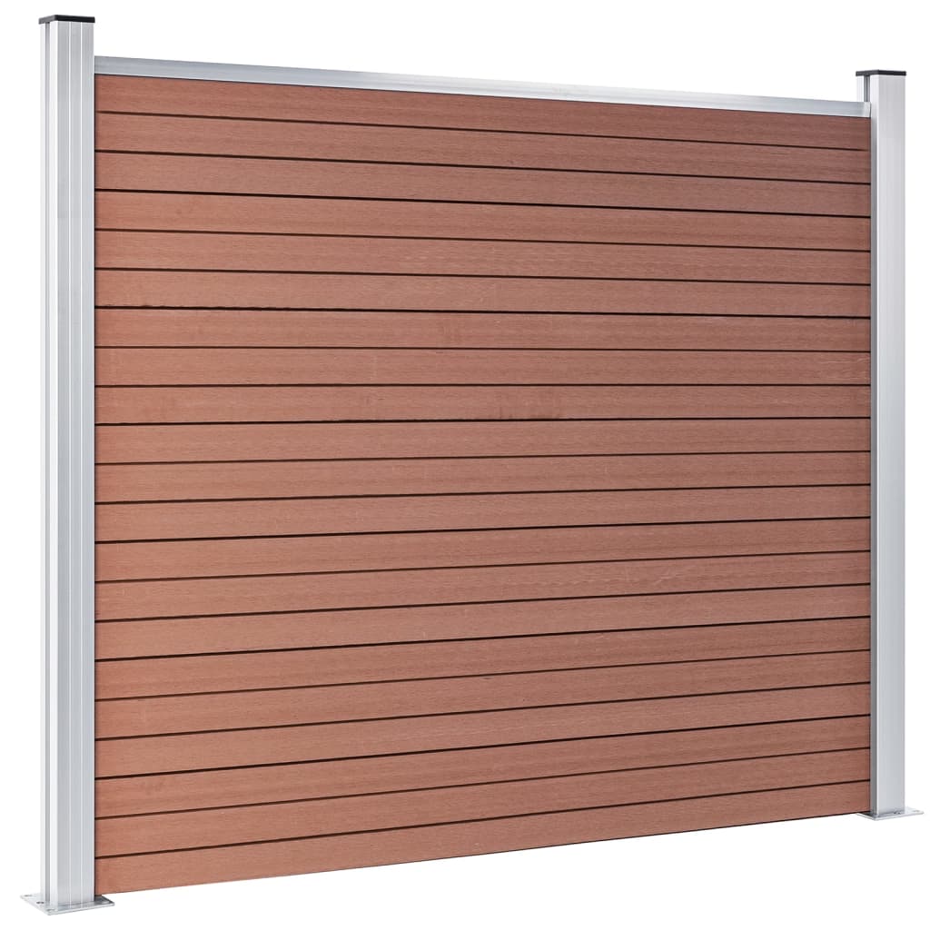 WPC Valla Panel Brown 180x146 cm