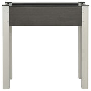 Vetonek Mesa de cultivo para jardín WPC gris 75x40x75 cm