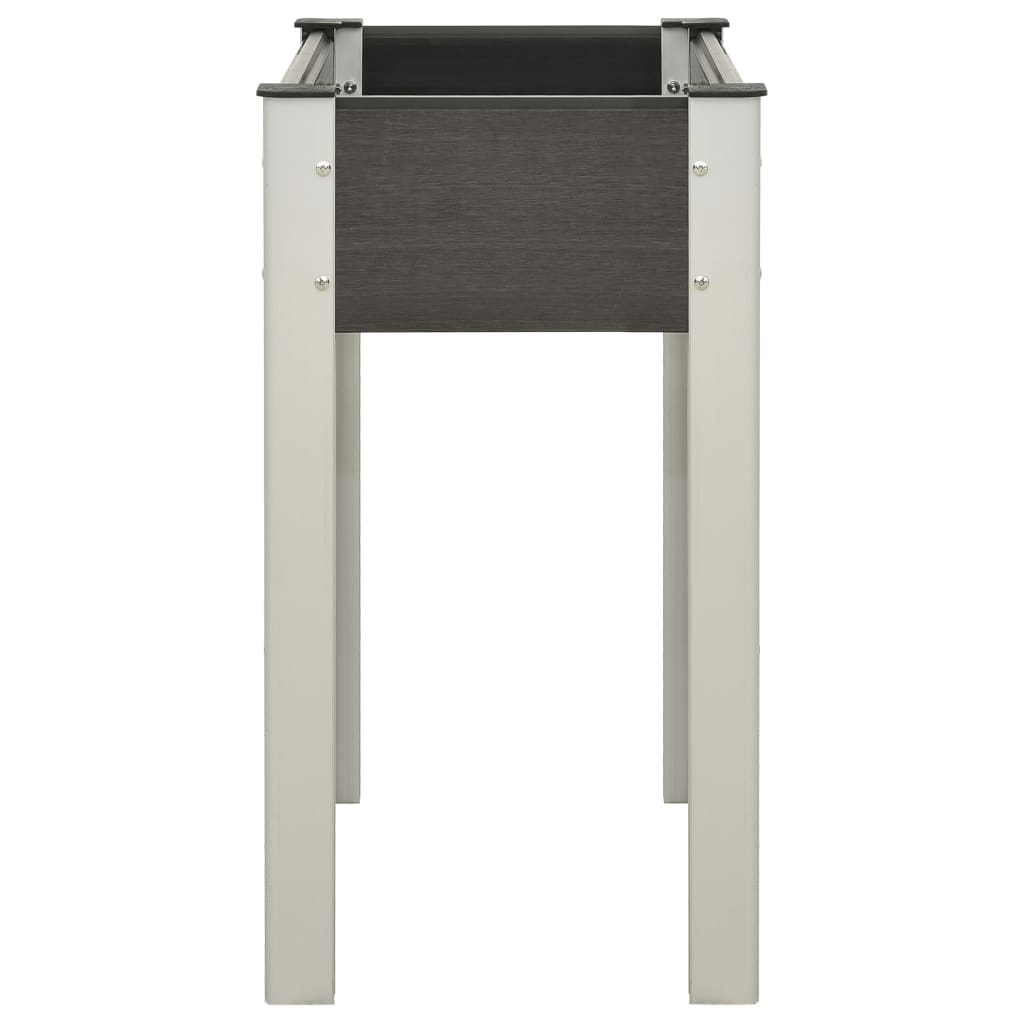 Mesa de cultivo para jardín WPC gris 75x40x75 cm vidaXL