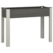 Mesa de cultivo para jardín wpc gris 100x40x75 cm v5079 Vetonek