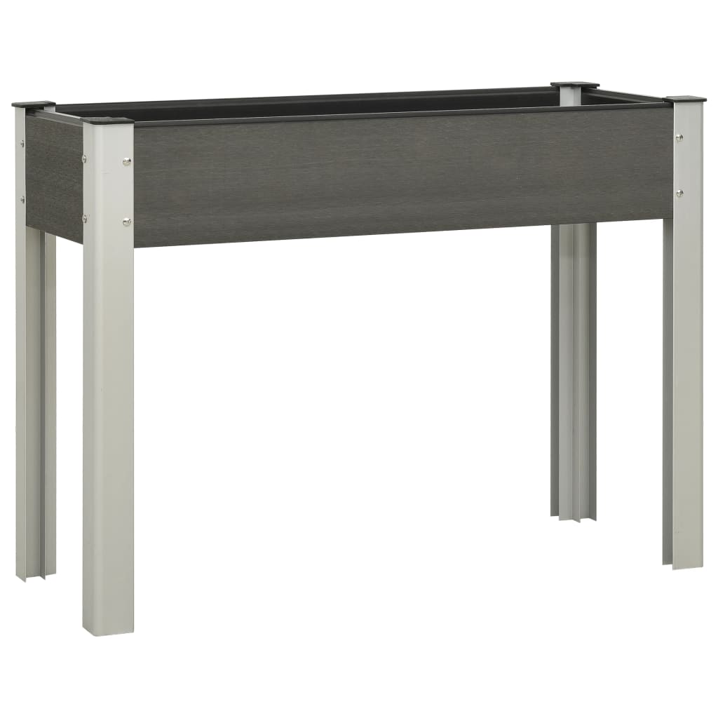 Mesa de cultivo para jardín wpc gris 100x40x75 cm v5079 Vetonek