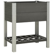 Mesa de cultivo para jardín con estante wpc gris 75x50x90 cm v5109 Vetonek