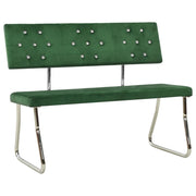 Dark green velvet bench 110 cm V9619 Vetonek