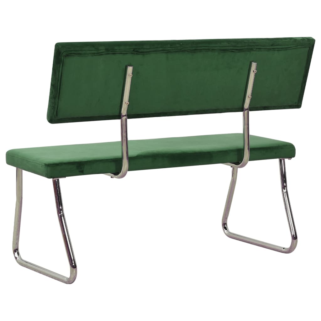 Dark green velvet bench 110 cm V9619 Vetonek