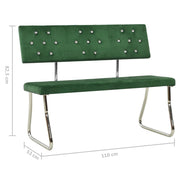 Dark green velvet bench 110 cm V9619 Vetonek
