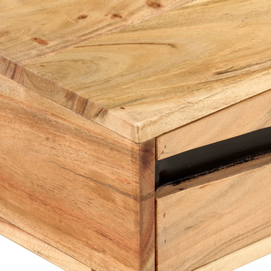 Mesa de centro de madera maciza de acacia 88x50x42 cm V1398 Vetonek