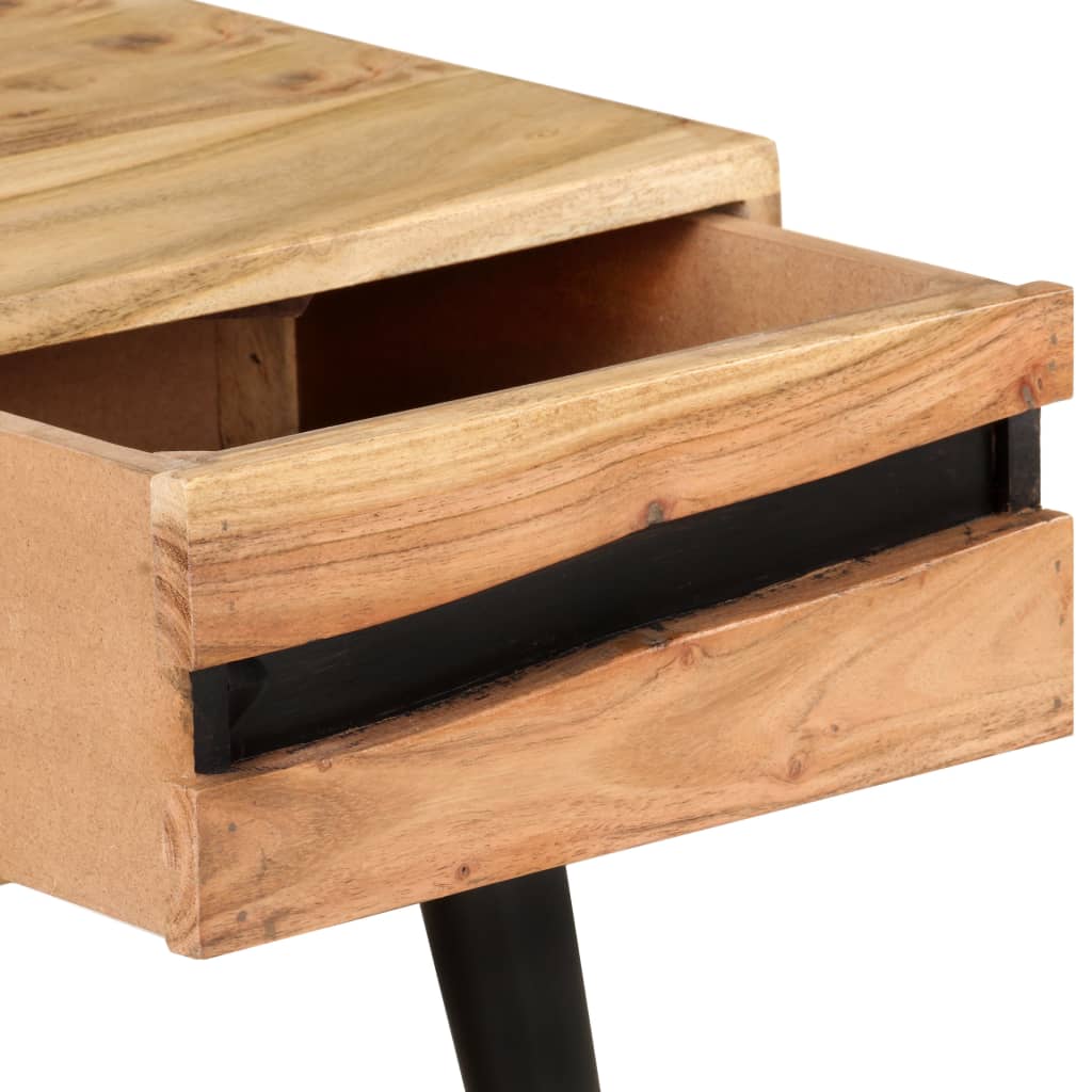 Mesa de centro de madera maciza de acacia 88x50x42 cm V1398 Vetonek