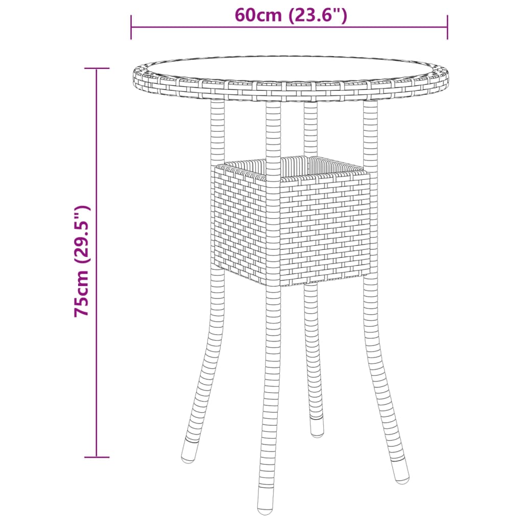 Juego de muebles de jardín de 5 piezas ratán sintético beige vidaXL