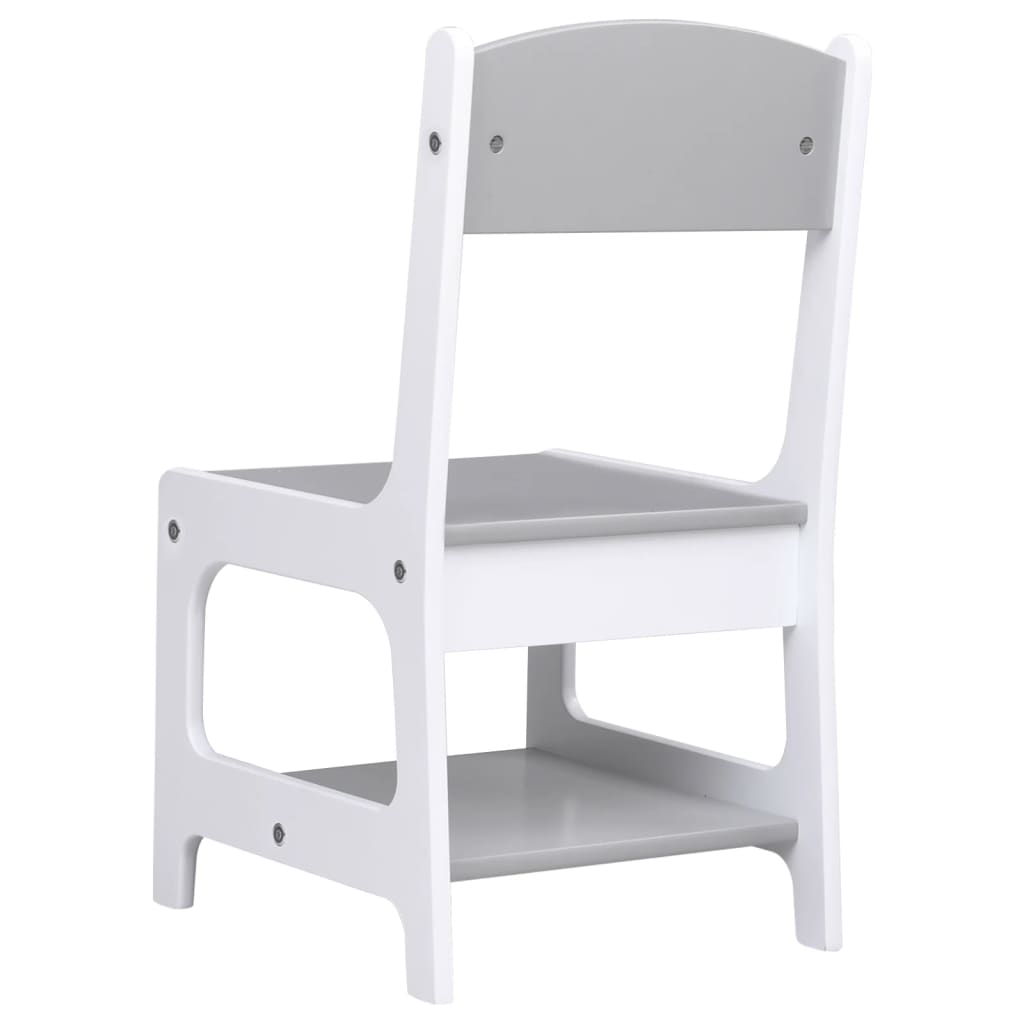 Table pour enfants avec 2 chaises MDF blanches