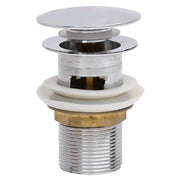 Desagüe de empuje función desbordamiento cromado 6,4x6,4x9,1 cm V4450 Vetonek