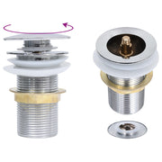 Desagüe empuje sin función desbordamiento cromado 6,4x6,4x9,1cm v4504 Vetonek