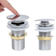 Vetonek Desagüe empuje sin función desbordamiento cromado 6,4x6,4x9,1cm