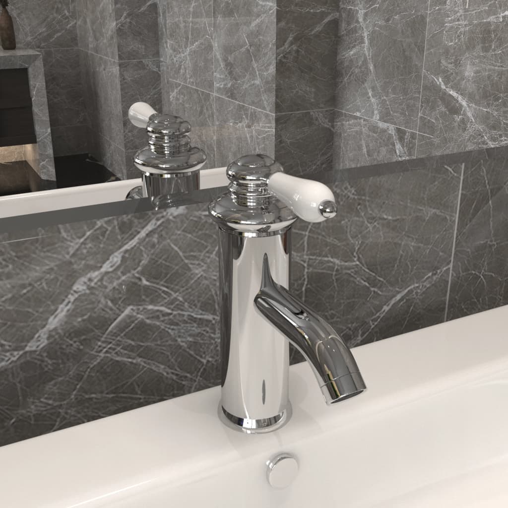 Grifo para lavabo de baño acabado cromado 130x180 mm