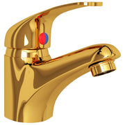 Grifo mezclador de lavabo dorado 13x10 cm v4719 - Vetonek
