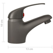 Grifo mezclador de lavabo gris 13x10 cm v4726 - Vetonek