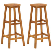 Set de mesa y sillas de bar 3 piezas madera maciza de acacia V7444 Vetonek