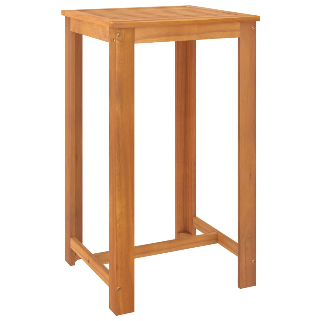 Set de mesa y sillas de bar 3 piezas madera maciza de acacia V7451 Vetonek