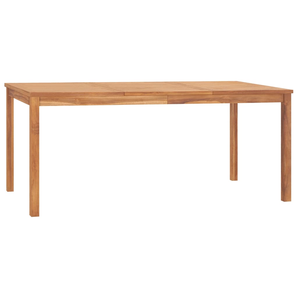 Vetonek Mesa de comedor de jardín madera maciza de teca 180x90x77 cm