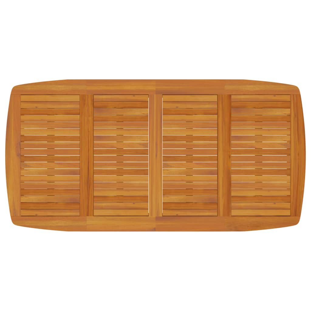 Juego de comedor de jardín 7 piezas madera maciza de acacia vidaXL