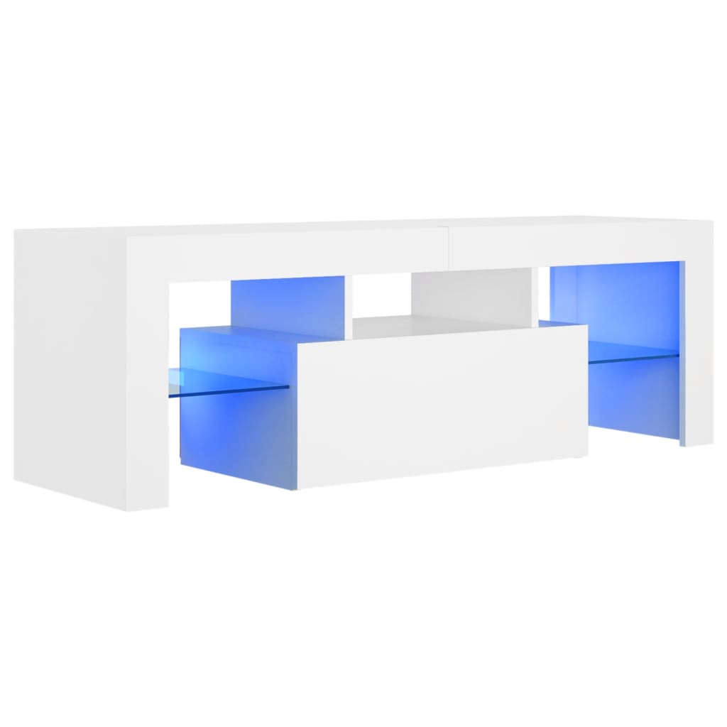 Mueble para TV con luces LED blanco 120x35x40 cm vidaXL