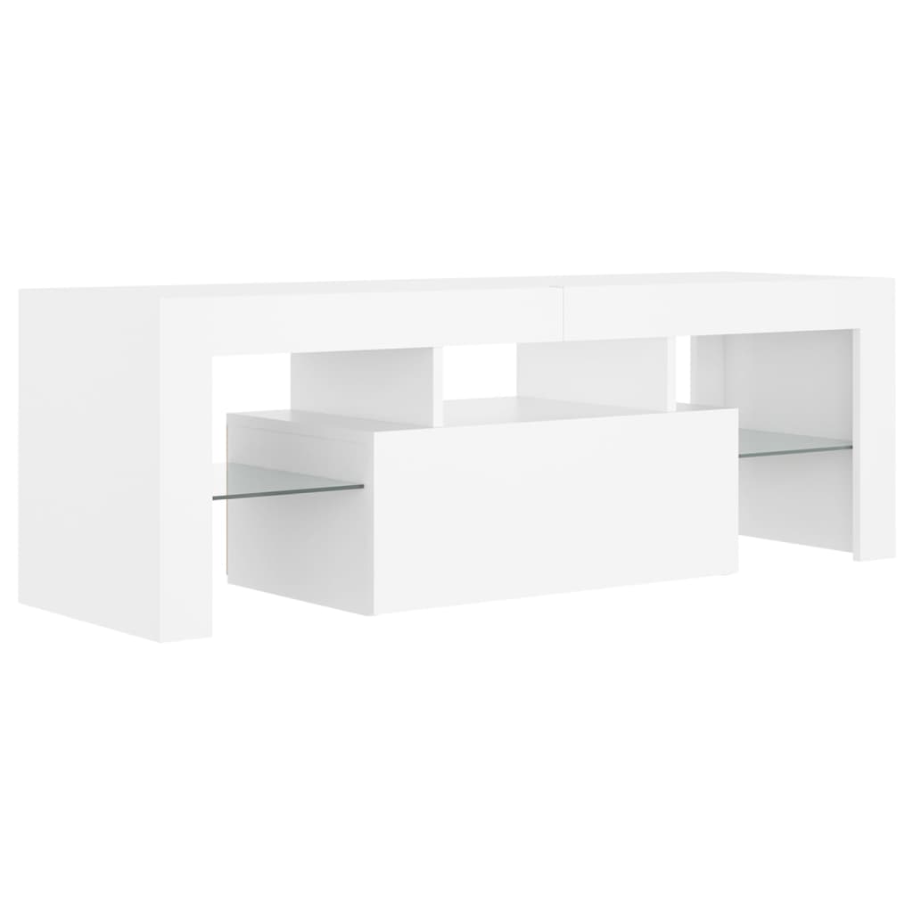 Mueble para TV con luces LED blanco 120x35x40 cm vidaXL