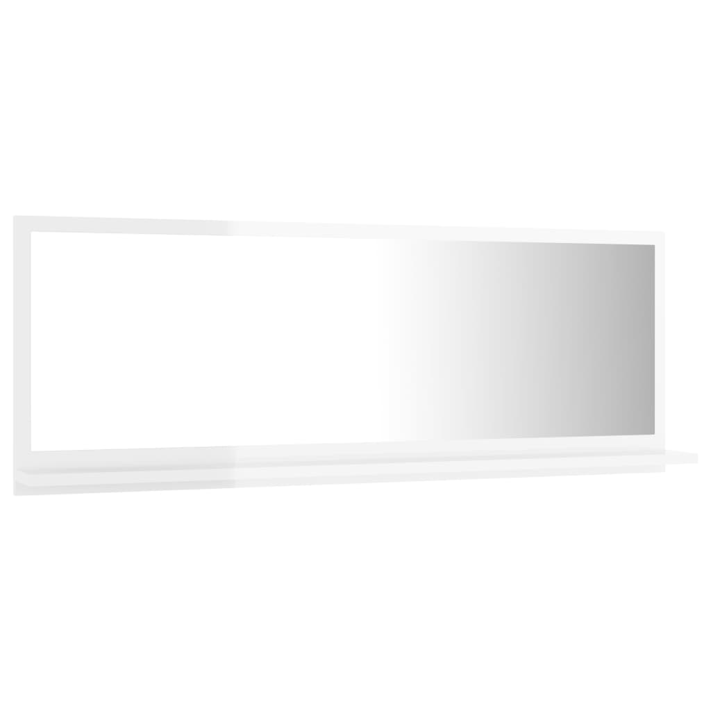 White bath mirror 100x10,5x37 cm