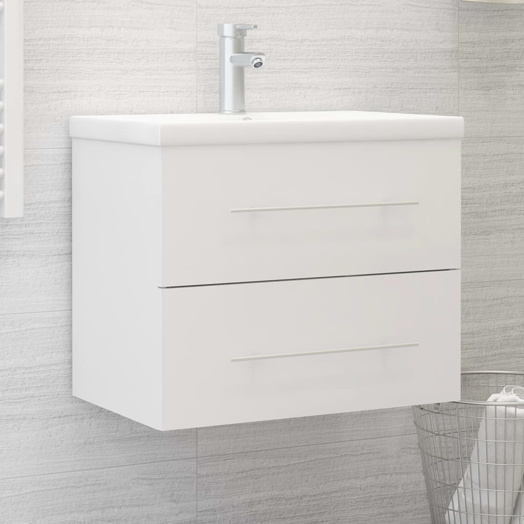 Vetonek Mueble de lavabo madera de ingeniería blanco 60x38,5x48 cm