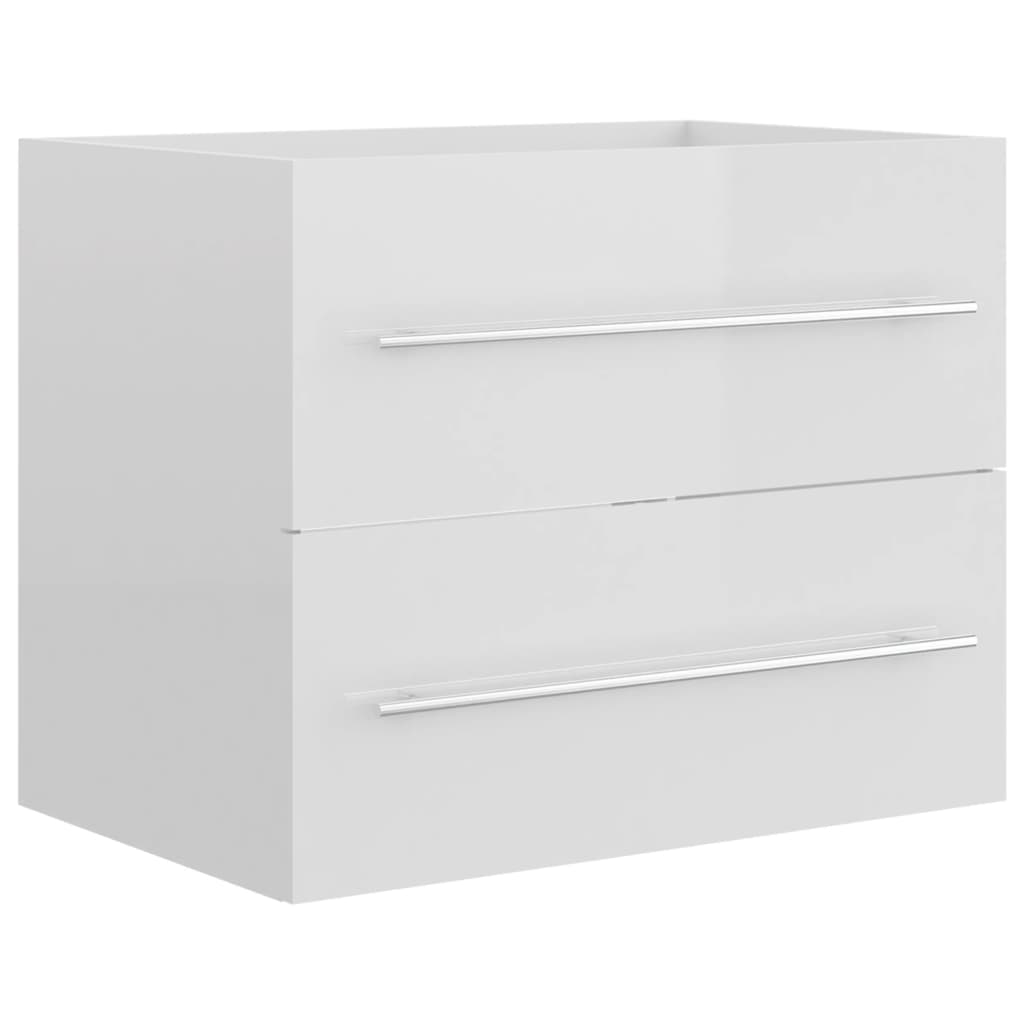 Mueble de lavabo madera sintetizada Nexus blanco brillo 60x38,5x48 cm - Vetonek