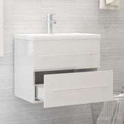 Mueble de lavabo madera sintetizada Nexus blanco brillo 60x38,5x48 cm - Vetonek