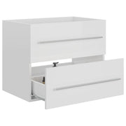 Mueble de lavabo madera sintetizada Nexus blanco brillo 60x38,5x48 cm - Vetonek