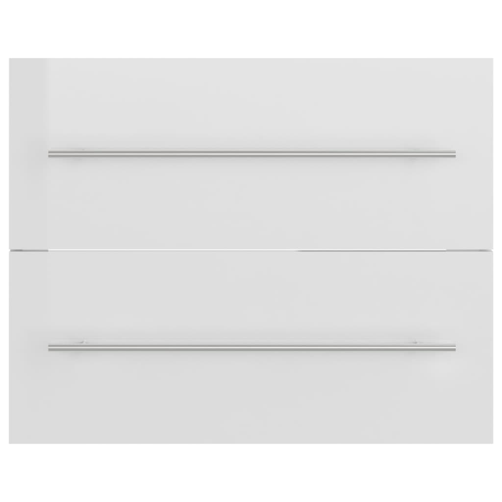 Mueble de lavabo madera sintetizada Nexus blanco brillo 60x38,5x48 cm - Vetonek
