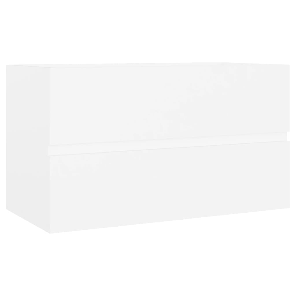Mueble de lavabo madera de ingeniería blanco 80x38,5x45 cm v0665 - Vetonek