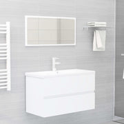 Mueble de lavabo madera de ingeniería blanco 80x38,5x45 cm v0665 - Vetonek