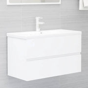 Mueble de lavabo madera de ingeniería blanco 80x38,5x45 cm v0665 Vetonek