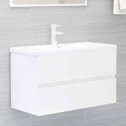 Mueble de lavabo madera de ingeniería blanco 80x38,5x45 cm v0726 Vetonek