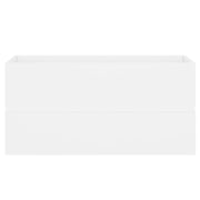 Mueble de lavabo madera de ingeniería blanco 90x38,5x45 cm v0757 - Vetonek