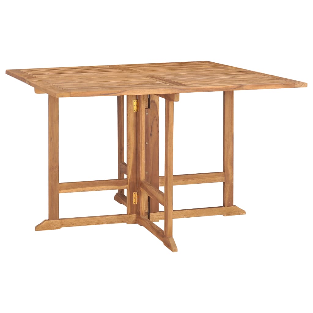 Set de comedor de jardín plegable 7 pzas madera maciza de teca vidaXL