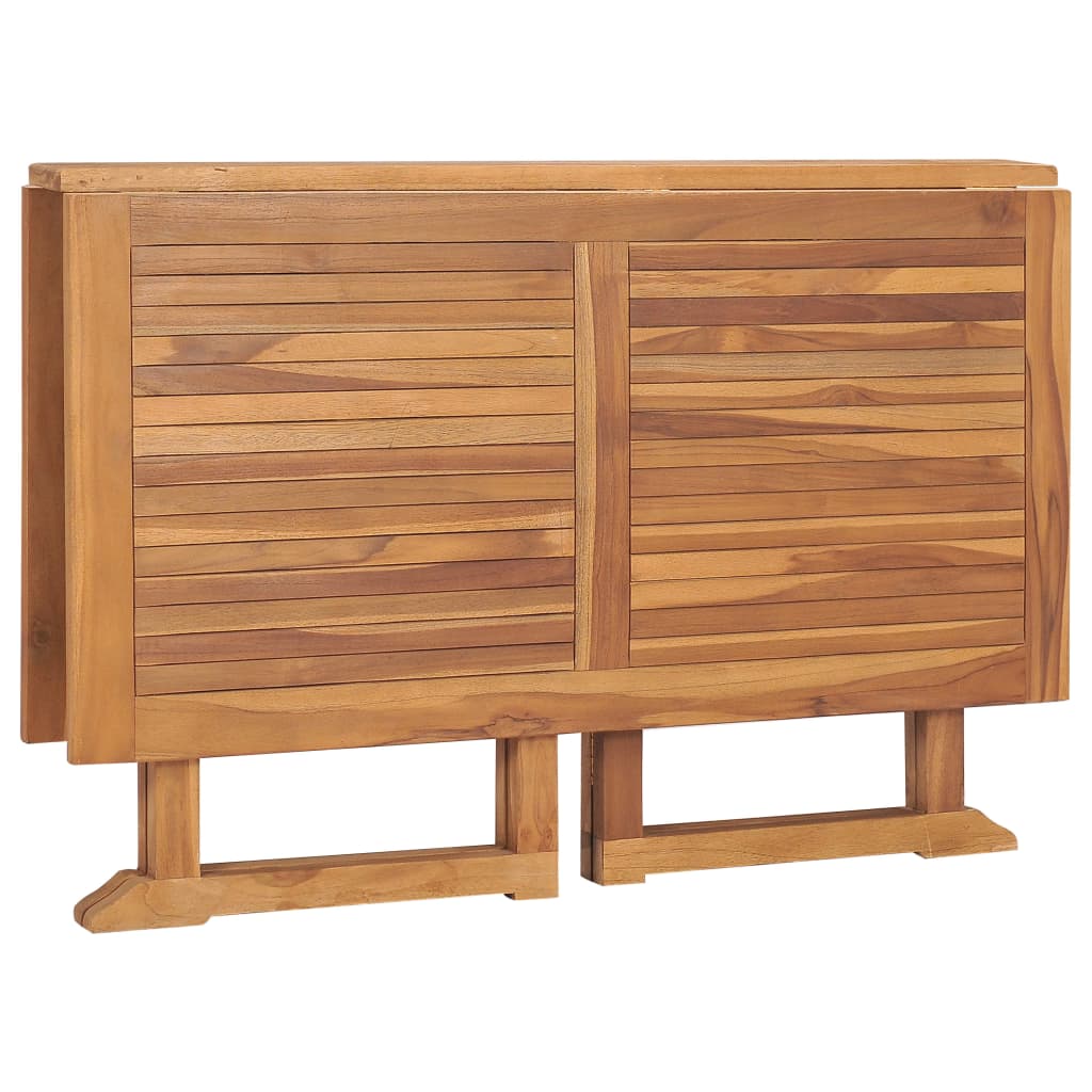 Set de comedor de jardín plegable 7 pzas madera maciza de teca vidaXL