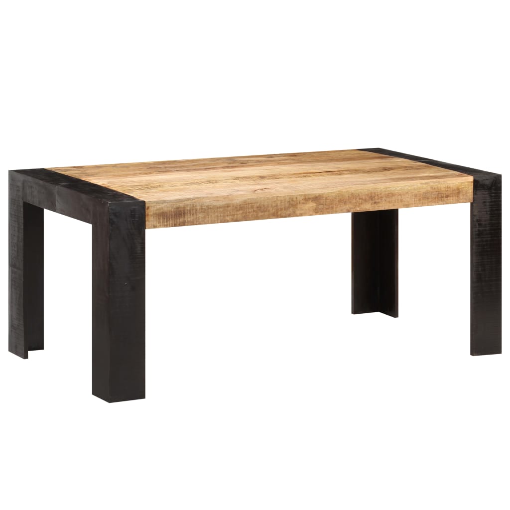 Vetonek Mesa de comedor de madera maciza de mango 180x90x76 cm