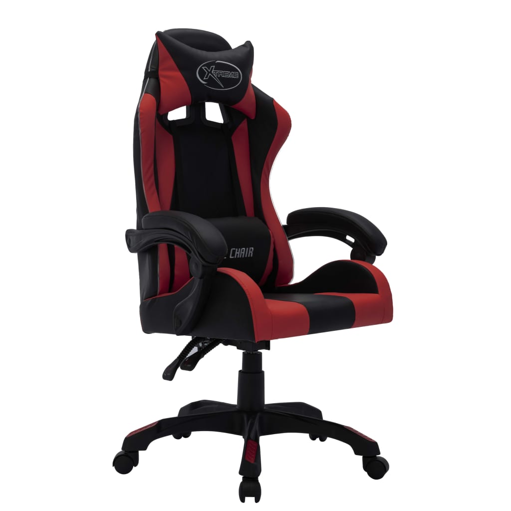 Gaming chair Led RGB Synthetic Leather Color and Black