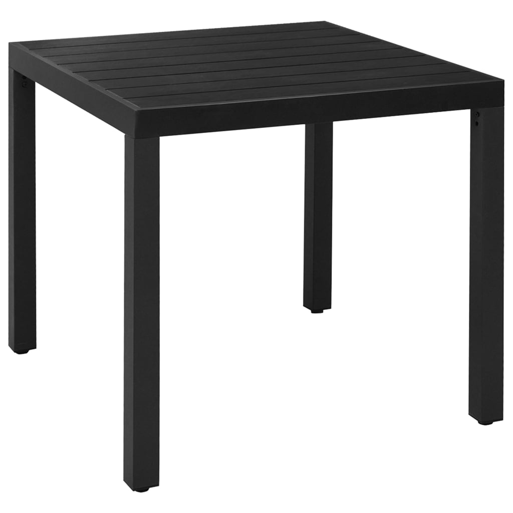 Juego de comedor para jardín 3 piezas negro y marrón vidaXL